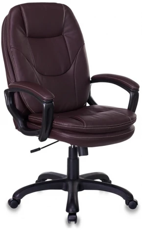 Кресло руководителя Бюрократ CH-868LT коричневый искусственная кожа крестовина пластик