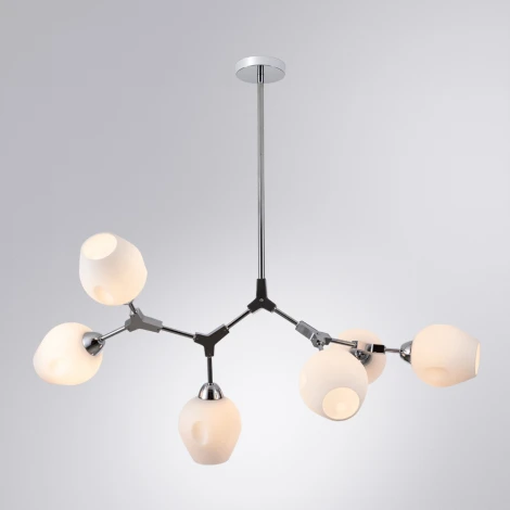 Потолочная люстра на штанге Arte Lamp Yuka A4103SP-6CC (220V, шарики)