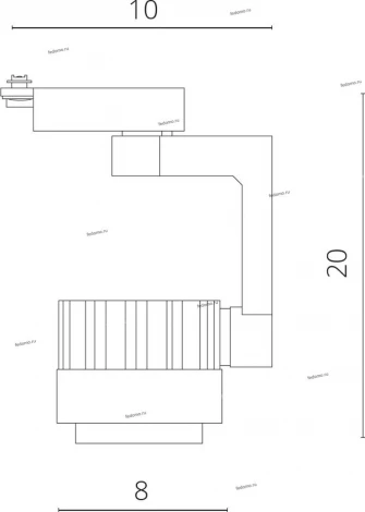 Трековый светильник Arte Lamp Vigile A1610PL-1WH