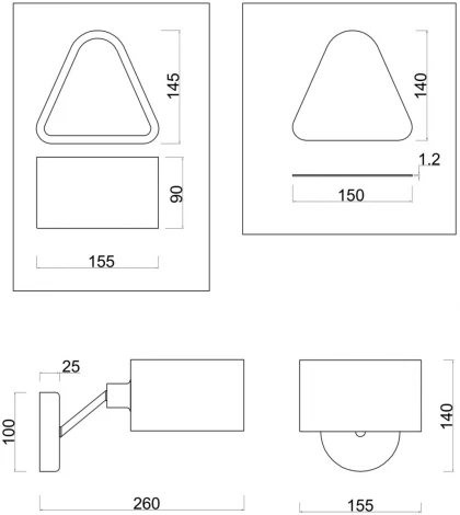 Бра Freya Brianne FR5040WL-01CH