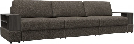 Диван прямой с 2 полками Лига-055 НПБ Лонг Лига Диванов (Велюр) арт.129087