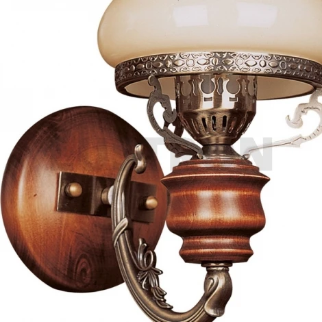 Бра N-Light 838 838-01-01 красное дерево+бронза