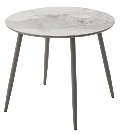 Стол МИЛТОН D89 цвет ПАНДОРА (PANDORA LIGHT), керамика / ЛАТТЕ каркас M-City 64589