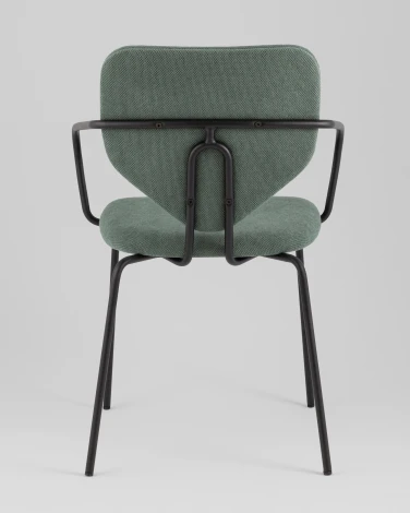 Стул обеденный Masey с подлокотниками зеленый Stool Group арт.УТ000039587