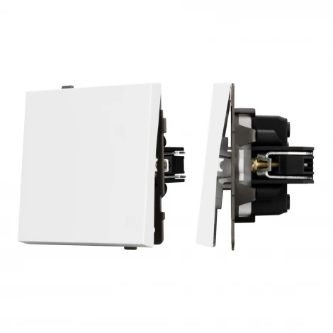 Механизм выключателя одноклавишный проходной SWT-TENDO-MKP1-PL-WH (230V, 10A) (Arlight) 054148