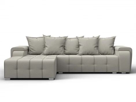 Диван угловой Лига-121 левый угол (ДСП,Брус,Рогожка/Бежевый) Лига Диванов 137340L