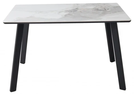 Стол ТИК ТАК 120 цвет PANDORA LIGHT Пандора, керамика / Черный каркас M-City 64653