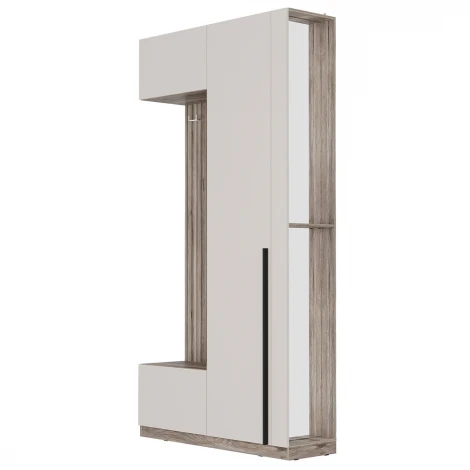 Прихожая БТС Урбан ПР-01, Дуб смоки, Кашемир