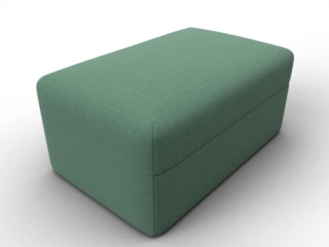 Модуль пуф Лига-060 НПБ (ЛДСП,Брус,Фанера,Рогожка/Зеленый) Лига Диванов 129737