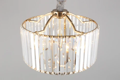 Подвесная люстра Aployt Nela APL.746.13.05 (220V, хрусталь, на цепи, свеча, круглые)