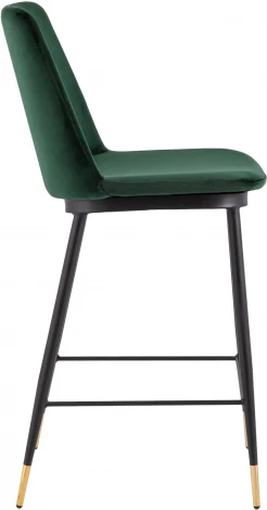 Стул полубарный Stool Group Мелисса велюр зеленый УТ000035753