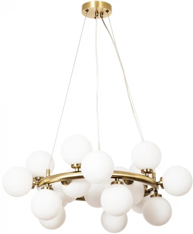 Подвесная люстра Arte Lamp Bolla-Piccolo A3988SP-20AB (220V, на тросе, шарики, молекулы)