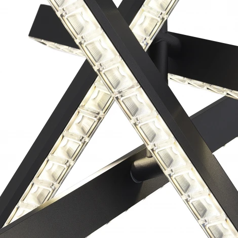 Подвесной светильник ST Luce SL1018 SL1018.413.04 черный/прозрачный LED 4*43W 4000K (220V, на проводе)