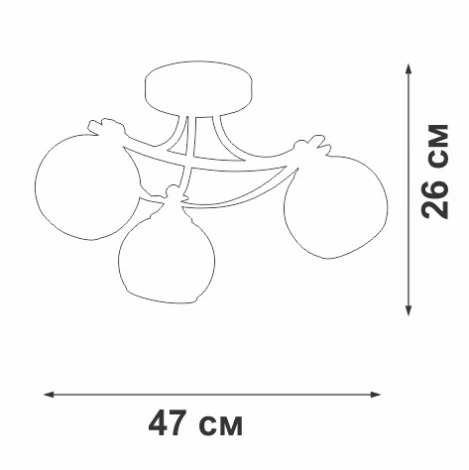 Потолочная люстра Vitaluce V2564-0/3PL