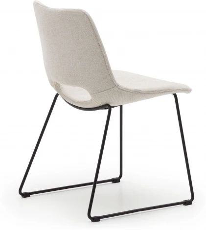 Zahara Стул бежевый с черными стальными ножками La Forma (ex Julia Grup) арт.148496
