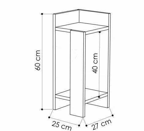 Тумба прикроватная ELOS NIGHTSTAND RIGHT MODULE LEVE (ЛДСП/Бежевый) арт.LEV00324