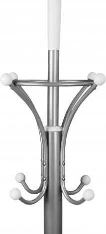 Вешалка напольная Д 2 металлик/ белый Mebelik арт.008997