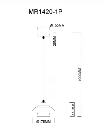 Подвесной светильник MyFar Renata MR1420-1P (220V)