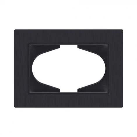 Рамка для двойной розетки черный матовый Kollinger Eleganz Plex EP120BM