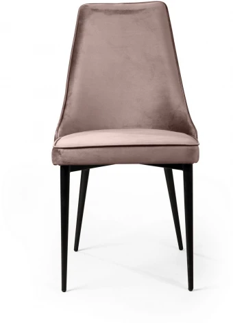 Стул Oliver, бархат пепельно-бежевый 25/ чёрный конус Top Concept OLIVER 75262
