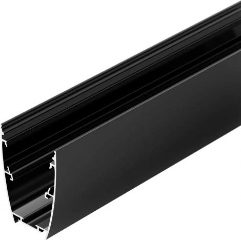 Профиль LINE-5075-U-HONEYCOMB-2000 BLACK (Arlight, Алюминий) 044885