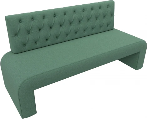 Диван кухонный прямой Кармен Люкс (Зеленый/Рогожка) Лига Диванов арт.123750