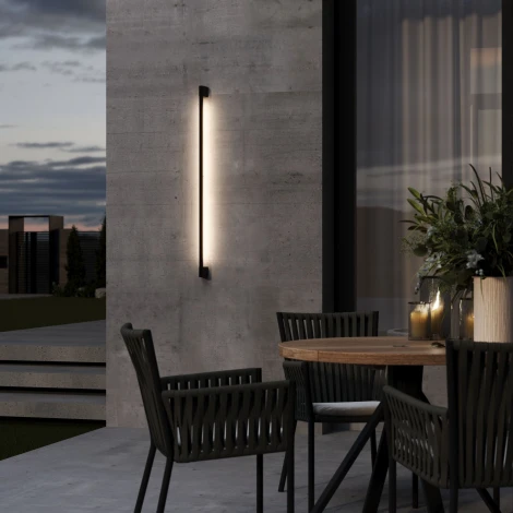 Настенный уличный светильник светодиодный Elektrostandard Argos 35121/D черный