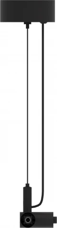 Подвесной токопроводящий угловой соединитель с подводом питания ST Luce Techno ST1601.459.00 Черный (на тросе)