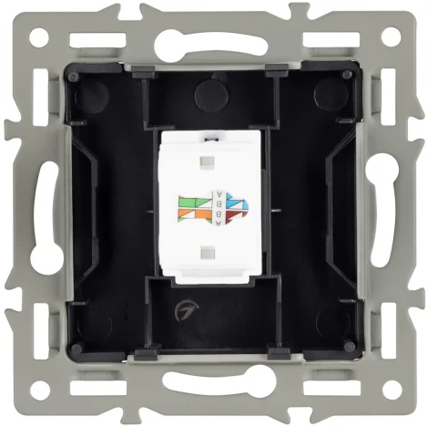 Механизм компьютерной розетки SCT-MPC1-PL-GR (RJ-45, CAT6) (Arlight) 045335