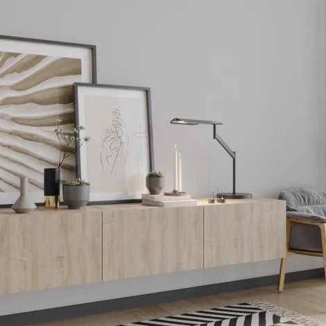 Настольная лампа Novotech Ala 359541 черный диммир. со сменой цвет. темпер. (управление-сенсор) LED 14W 220V 2700К\4000К\6000К (регулировка яркости, сенсорный выключатель)