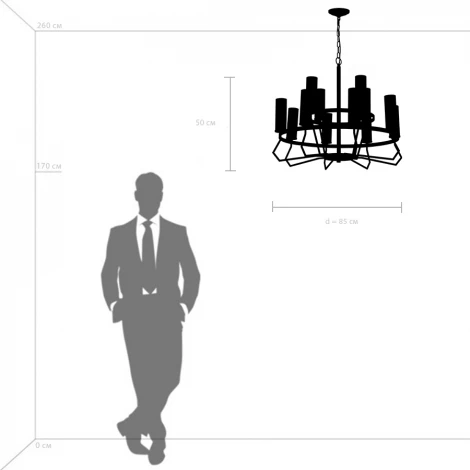 Подвесная люстра ярусная Flume 723125 (220V, на цепи)