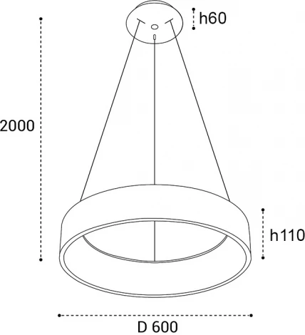 Подвесной светильник светодиодный Italline IT013-6026 white 3000K (220V, на тросе, круглые)