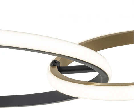 Подвесной светильник Escada Relation 10230/2LED 55W Black/Gold (регулировка яркости, пульт управления, на тросе)