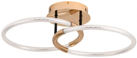 Потолочная люстра Lumion Lara 6545/61CL золотой, черный LED 68W 3000-6000K 4051Лм 220V (пульт управления)