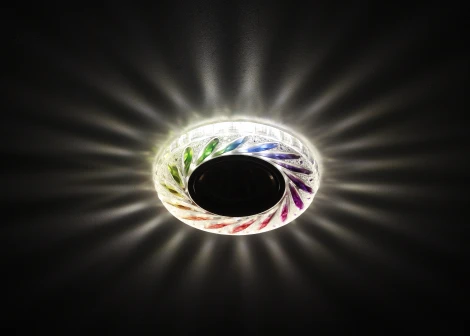 Встраиваемый точечный светильник Эра DK LD13 SL RGB/WH (220V, круглые)
