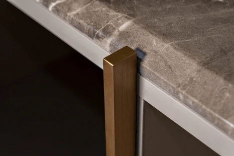 Комод Garda Decor 58DB-21233KOMD (Золото/Серый)