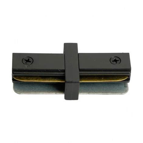 Коннектор прямой однофазный для шинопровода черный Feron LD1020 51898