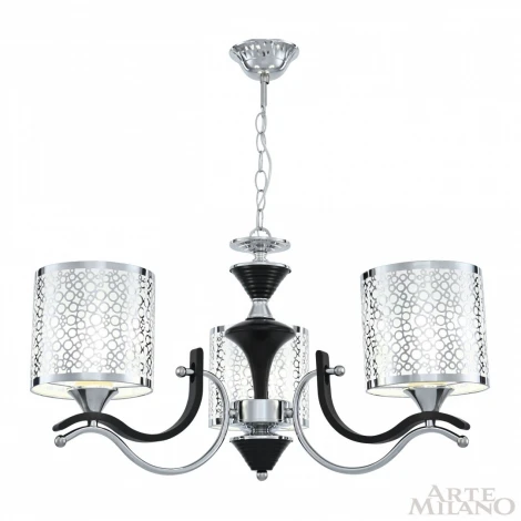 Подвесная люстра Arte Milano Florentia-6787 306787/3 Bk/Ni (220V, на цепи)