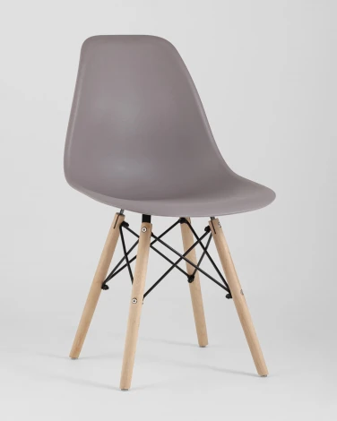 Стул Eames Style DSW темно-бежевый (разборный каркас) Stool Group арт.УТ000037600