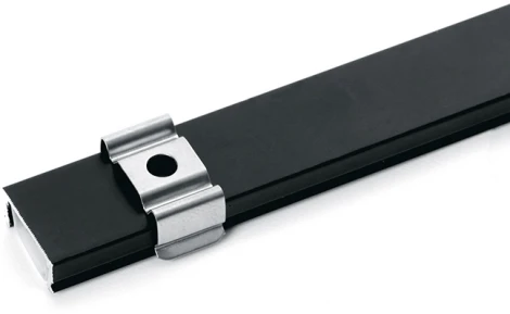 Профиль накладной для светодиодной ленты Feron 10371 черный CAB262
