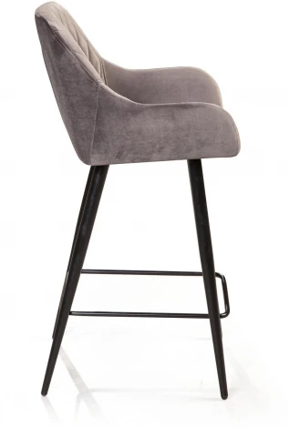 Стул полубарный Robert, бархат светло-серый 26 Top Concept ROBERT 76777