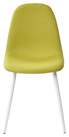 Обеденный стул M-City CASSIOPEIA G064-14 салатовый, ткань/ белый каркас