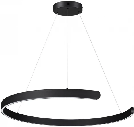 Подвесной светильник Lumion Indie 6534/57L черный LED 57W 3000-6000K 2019 Лм 220V (на тросе, круглые)