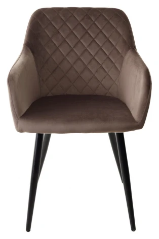 Стул M-City BRANDY BLUVEL-38 латте/ черный каркас