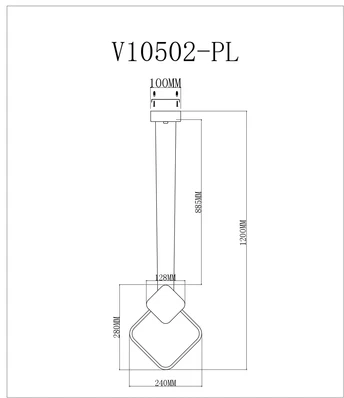 Подвесной светильник светодиодный Moderli Store V10502-PL (220V, на проводе)