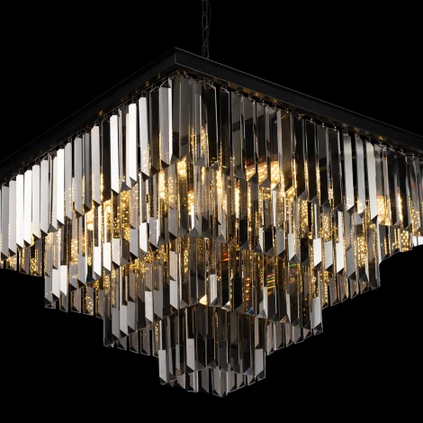 Подвесная люстра каскадная Loft IT Prism 10018/600S (220V, хрусталь, на цепи)