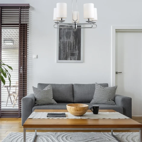 Потолочная люстра на штанге Escada Eclipse 10166/5PL Chrome (220V)