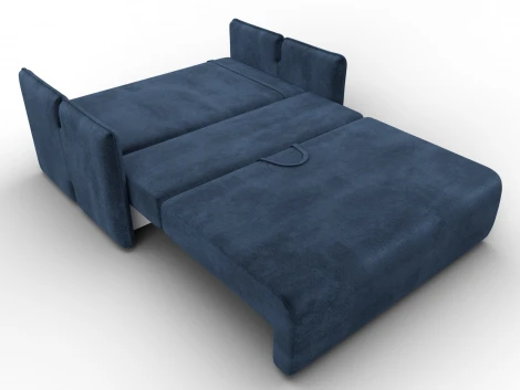 Диван прямой Лига-117 (ЛДСП,Брус,Фанера,Велюр/Синий) Лига Диванов 137022