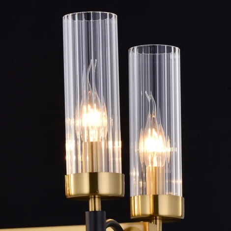 Подвесная люстра ILLUMICO IL5177-8LLS-29 BRASS TUBO (220V, на тросе)