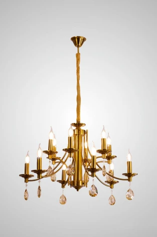 Подвесная люстра AM Group AM376 AM376 SP6+6 (220V, на цепи, подсвечник, свеча)